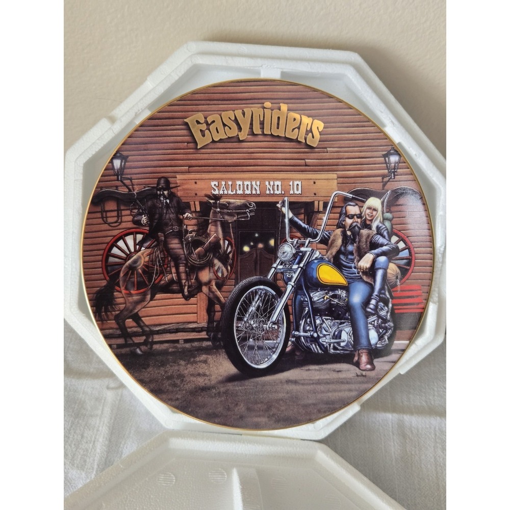 Easyriders Saloon No 10 Ghost Of The Saloon David Mann Plate 0173A COA Box RARE